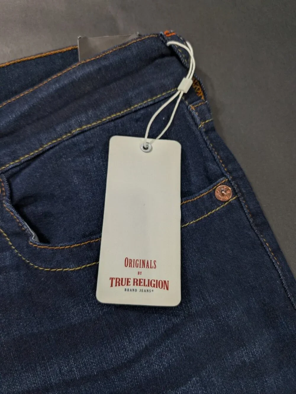 Originals By True Religion Men's Rocco Relaxed Skinny Jeans Size 40x32 Rare